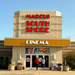 Find movie showtimes at South Shore Cinema to buy tickets online. Learn more about theatre dining and special offers at your local Marcus Theatre. ... Wonka. PG | 1 hour, 56 minutes | Adventure,Comedy,Family 11:45 AM 2:35 PM 5:35 PM 8:30 PM. 7261 South 13th Street ...
